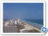 A look at South Padre Island beaches from 31 stories high. Photo taken from Bridge Point Condo's.
